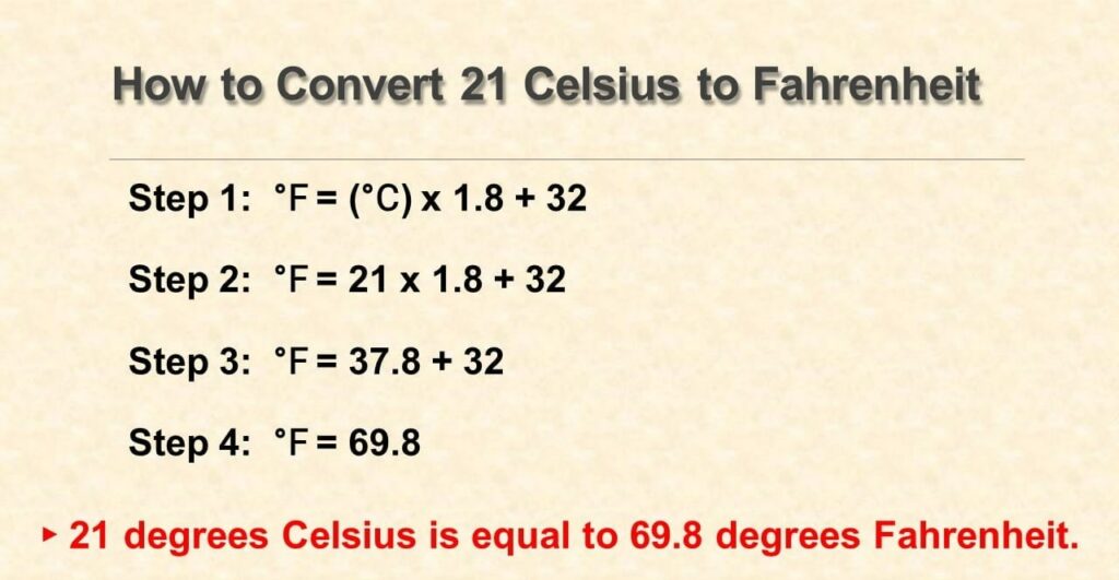 Factors To Consider When Converting Celsius To Fahrenheit:
