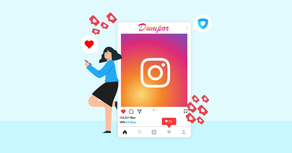 Go to the Instagram Stories Using Dumpor 